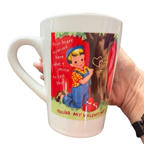 Rosanna “Your Heart is Carved Here Next to Mine” Small Plate & Coffee Cup Set - Picture 6 of 11